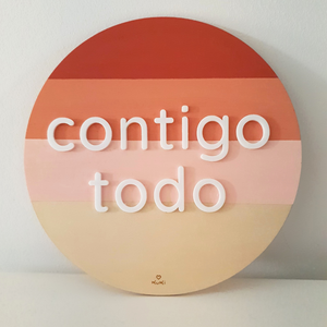 Placa Contigo todo