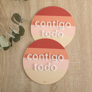 Placa Contigo todo